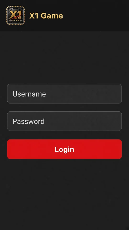 X1 Game X1 Game login screen India